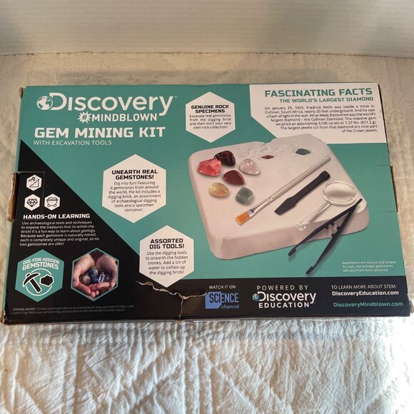 Discovery Mindblown Gem Mining Kit With Excavation Tools STEM Activity Ages 8+ N - Picture 3 of 6
